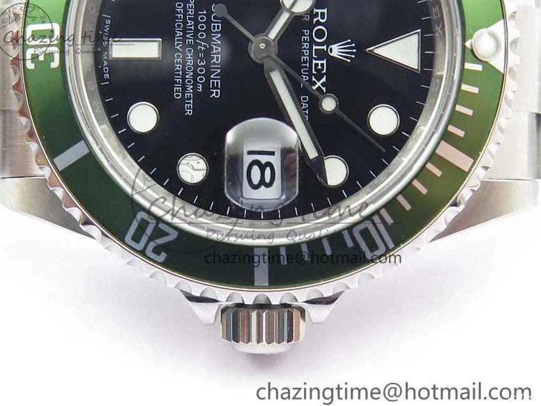 MiroTime 0502 Effortless Submariner 16610 LV Kermit Green 904L Steel ARF1:1 Best Edition on SS Bracelet SH 2577